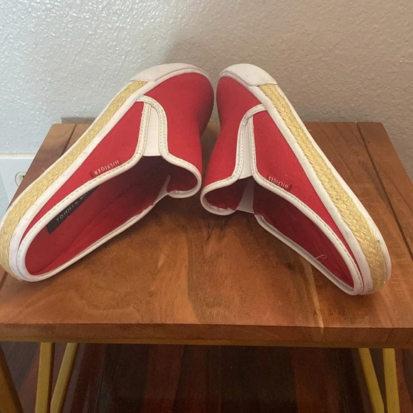 Tommy Hilfiger TWFRANK Womens Frank Slip On RED WHITE SIZE 9M - Picture 4 of 7
